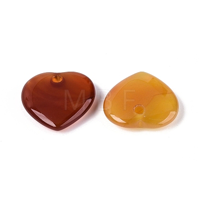 Natural Red Agate Pendants G-Q601-29D-1
