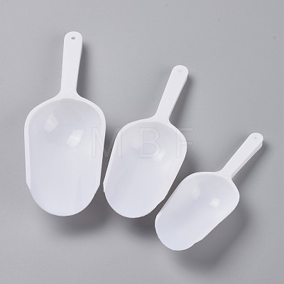 3Pcs Multipurpose Plastic Kitchen Scoops AJEW-L085-01-1