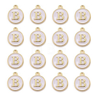 Golden Plated Alloy Charms LS-ENAM-S118-01B-1