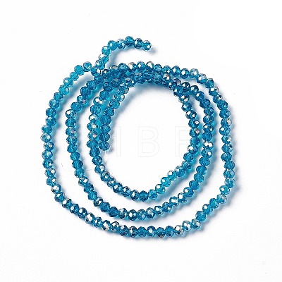 Electroplate Glass Beads Strands EGLA-R048-2mm-17-1