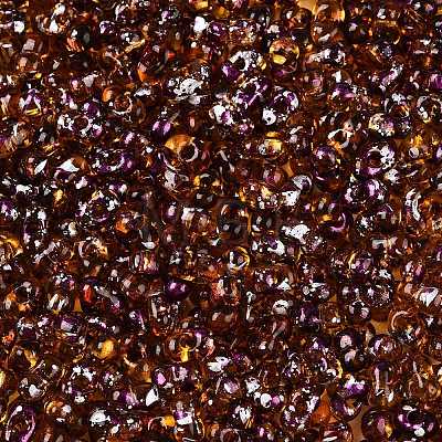 Picasso Spray Painted Glass Seed Beads SEED-T006-04-5-1