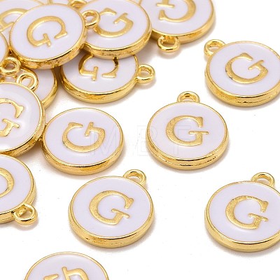 Golden Plated Alloy Charms X-ENAM-S118-01G-1