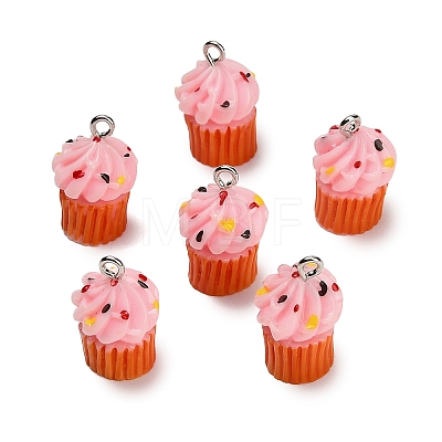 Opaque Resin Imitation Food Pendants RE-CBAF169-07A-1