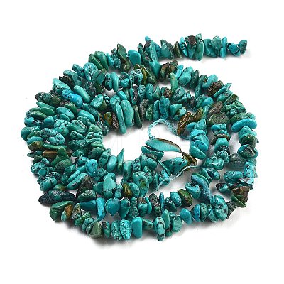 Natural HuBei Turquoise Beads Strands G-B089-A01-02-1