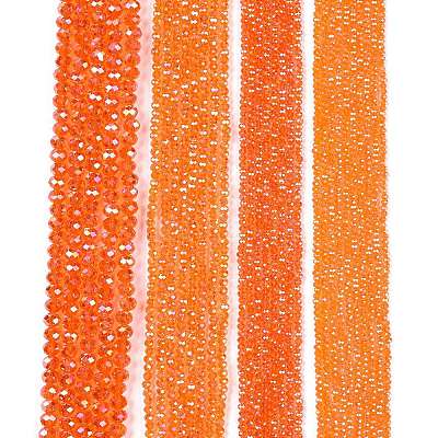 Electroplate Glass Beads Strands EGLA-A044-T4mm-B25-1