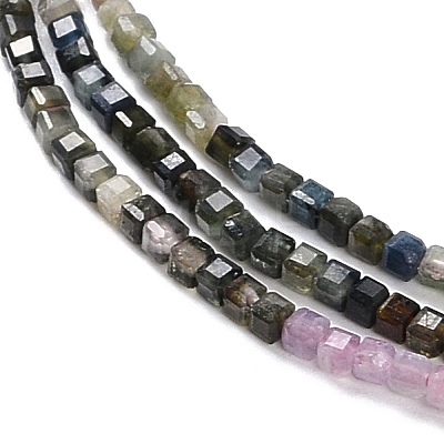 Gradient Color Natural Tourmaline Beads Strands G-K373-A01-01-1