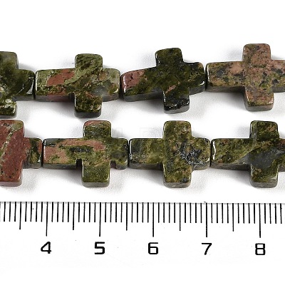 Natural Unakite Beads Strands G-I369-A08-02-1