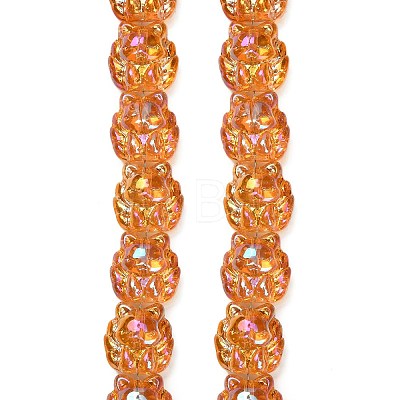 Electroplate Glass Bead Strands EGLA-H110-01HR-03-1