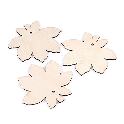 Undyed Wooden Big Pendant X-WOOD-TA0002-19-1