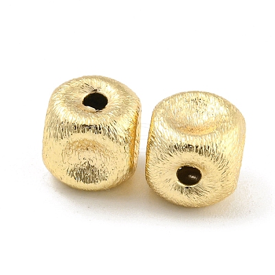 Brass Textured Beads KK-P258-04B-G-1