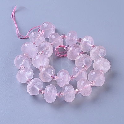 Natural Rose Quartz Beads Strands G-E542-07-1