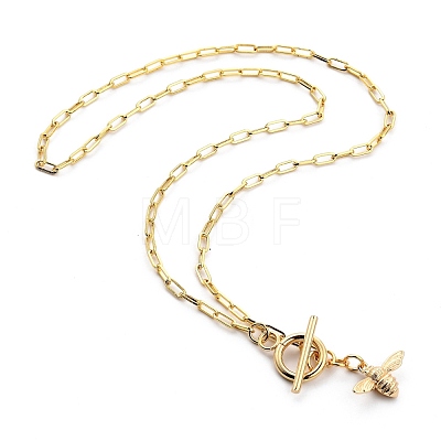 Brass Pendant Necklaces X-NJEW-JN03060-1