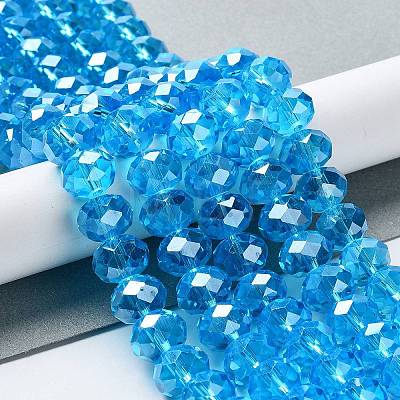 Glass Beads Strands GR12MMY-20L-1