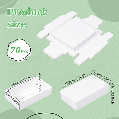 70Pcs Foldable Paper Drawer Boxes CON-WA0001-20-1