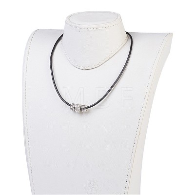 (Jewelry Parties Factory Sale)Resin Rhinestone European Beaded Necklaces NJEW-JN02236-02-1
