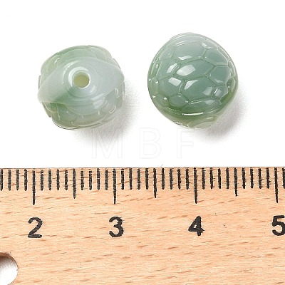 Two-tone Opaque Acrylic Beads OACR-G037-02E-1