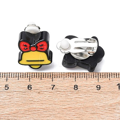 Christmas Theme Resin Clip-on Earrings EJEW-C170-02-1