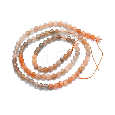 Natural Multi-Moonstone Beads Strands G-P457-A01-24-1
