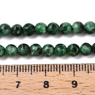 Dyed Natural White Jade Beads Strands G-T140-4mm-B08-1