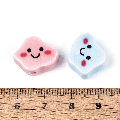 Handmade Porcelain Ceramic Beads PORC-T134-20M-1