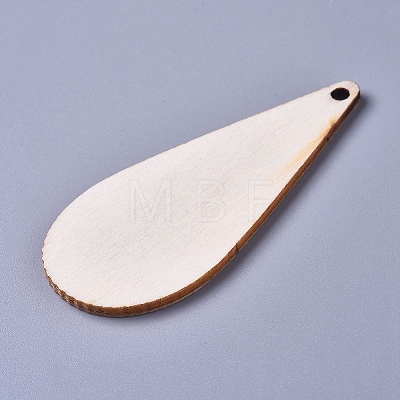 Unfinished Blank Poplar Wood Big Pendants LS-WOOD-D021-13-1