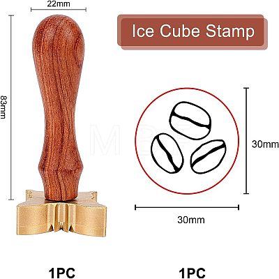 Olycraft 1Pc Brass Stamp Head DIY-OC0008-42E-1