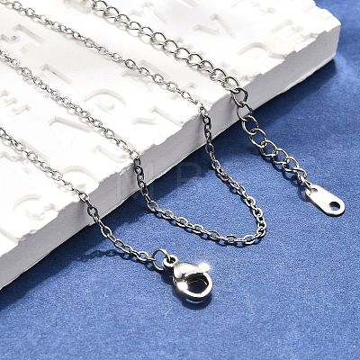 Tarnish Resistant 304 Stainless Steel Necklaces NJEW-E080-10P-1