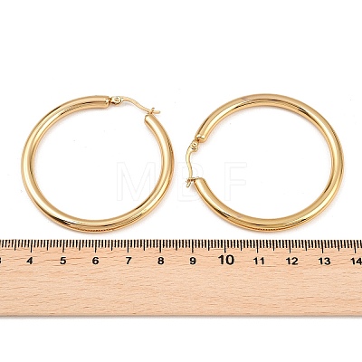 Ring 304 Stainless Steel Hoop Earrings EJEW-L142-008-1