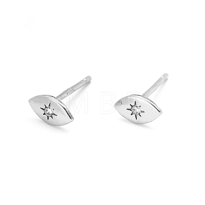 S925 Sterling Silver Horse Eye Stud Earrings IF0003-2-1