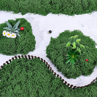 Polyester Artificial Moss DIY-CN0003-92C-1