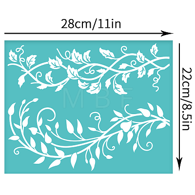Self-Adhesive Silk Screen Printing Stencil DIY-WH0338-238-1