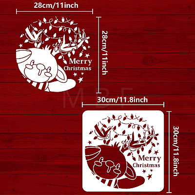 PET Hollow Out Drawing Painting Stencils DIY-WH0391-0469-1