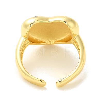 Brass Open Cuff Rings RJEW-R145-05G-1