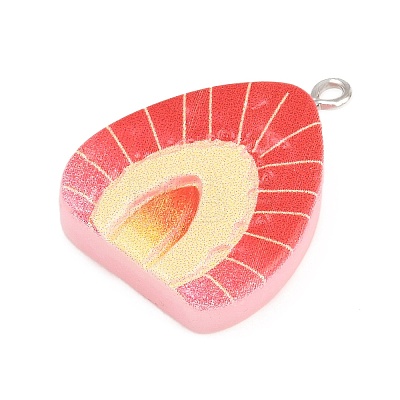 Opaque Resin Imitation Fruit Pendants LS-RE-CBA3138-01E-P-1