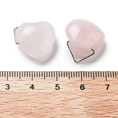 Natural Rose Quartz Pendants G-K371-02P-05-1