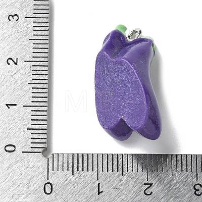 Resin Iron Pendants RESI-D280-14-1