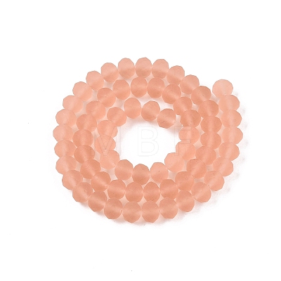 Transparent Glass Beads Strands EGLA-A044-T8mm-MD21-1