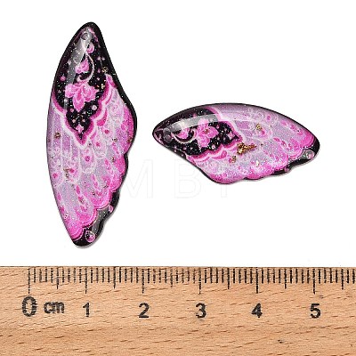 4Pcs 4 Styles Transparent Epoxy Resin Pendants RESI-B032-01A-1