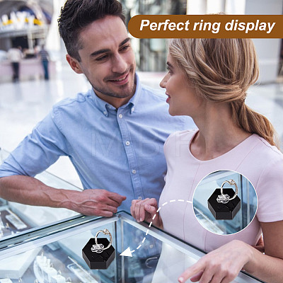 Acrylic Finger Ring Display Holders RDIS-WH0020-02A-02-1