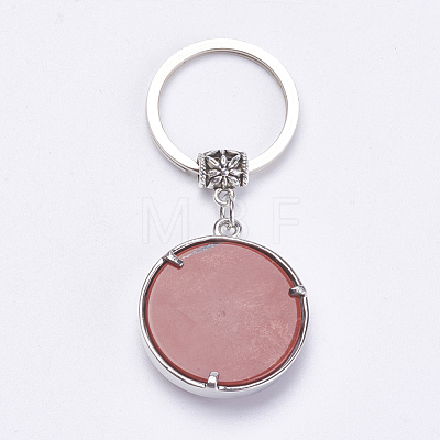 Natural 
Red Jasper Keychain KEYC-G043-B09-1