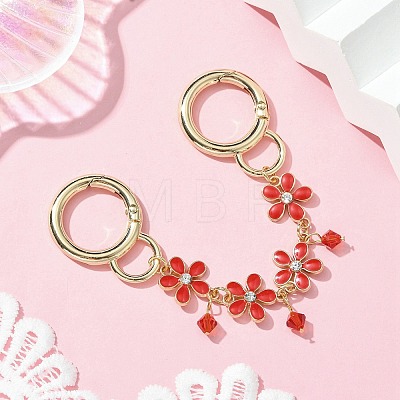 Zinc Alloy Spring Gate Rings Bag Extension Chains X1-AJEW-BA00142-01-1