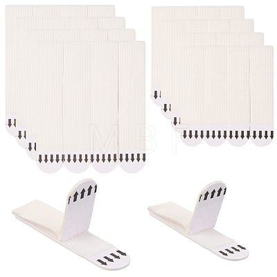 2 Sets 2 Styles Removable Plastic & Traceless Glue Hook and Loop Fastener DIY-CN0003-18-1