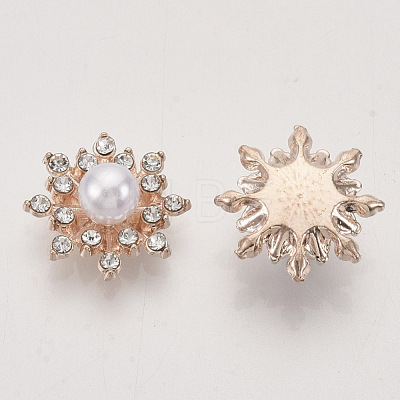 Alloy Rhinestone Cabochons X-PALLOY-T066-16KC-1