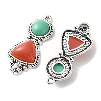 Bohemia Tibetan Style Alloy & Enamel Acrylic Pendants FIND-T074-06AS-1