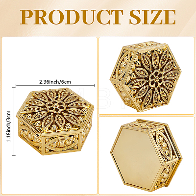 32Pcs Hexagon Plastic Candy Boxes CON-GO0001-32-1