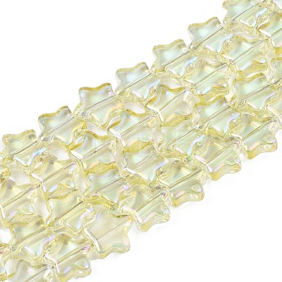 Electroplate Glass Beads Strand EGLA-S188-17-1