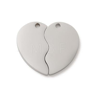 Non-Tarnish 304 Stainless Steel Split Pendants STAS-K270-09P-1