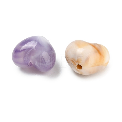 Gradient Color Opaque Acrylic Beads SACR-P035-06-1