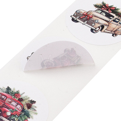 Christmas Round with Word Roll Stickers DIY-S045-01H-1