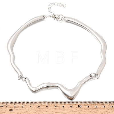 Alloy Flow Water Choker Necklaces for Women AL-CBA9074-01P-1